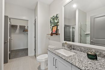 Ceramic tile bathroom flooring